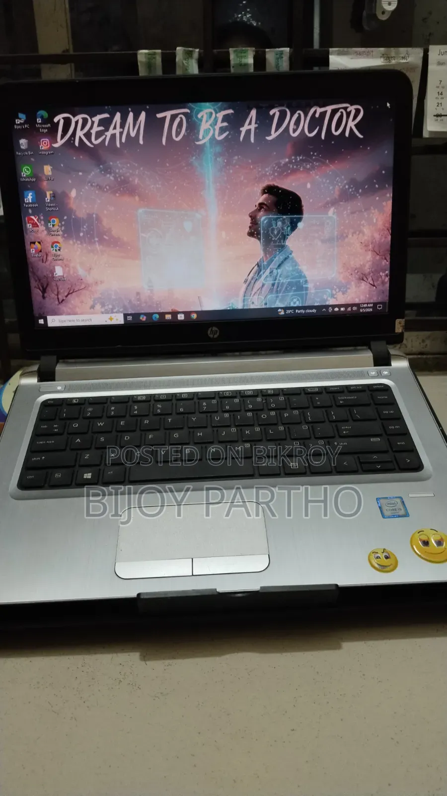 ল্যাপটপ এইচপি প্রোবুক ৪৪০ জি৩ ৮জিবি ইন্টেল কোর আই৫ এসএসডি ৫১২জিবি