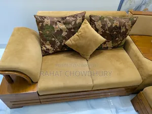 L-Shaped Sofa Set With Table