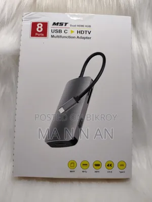 8 in 1 Type C Hub (Thunderbolt 3 Support)