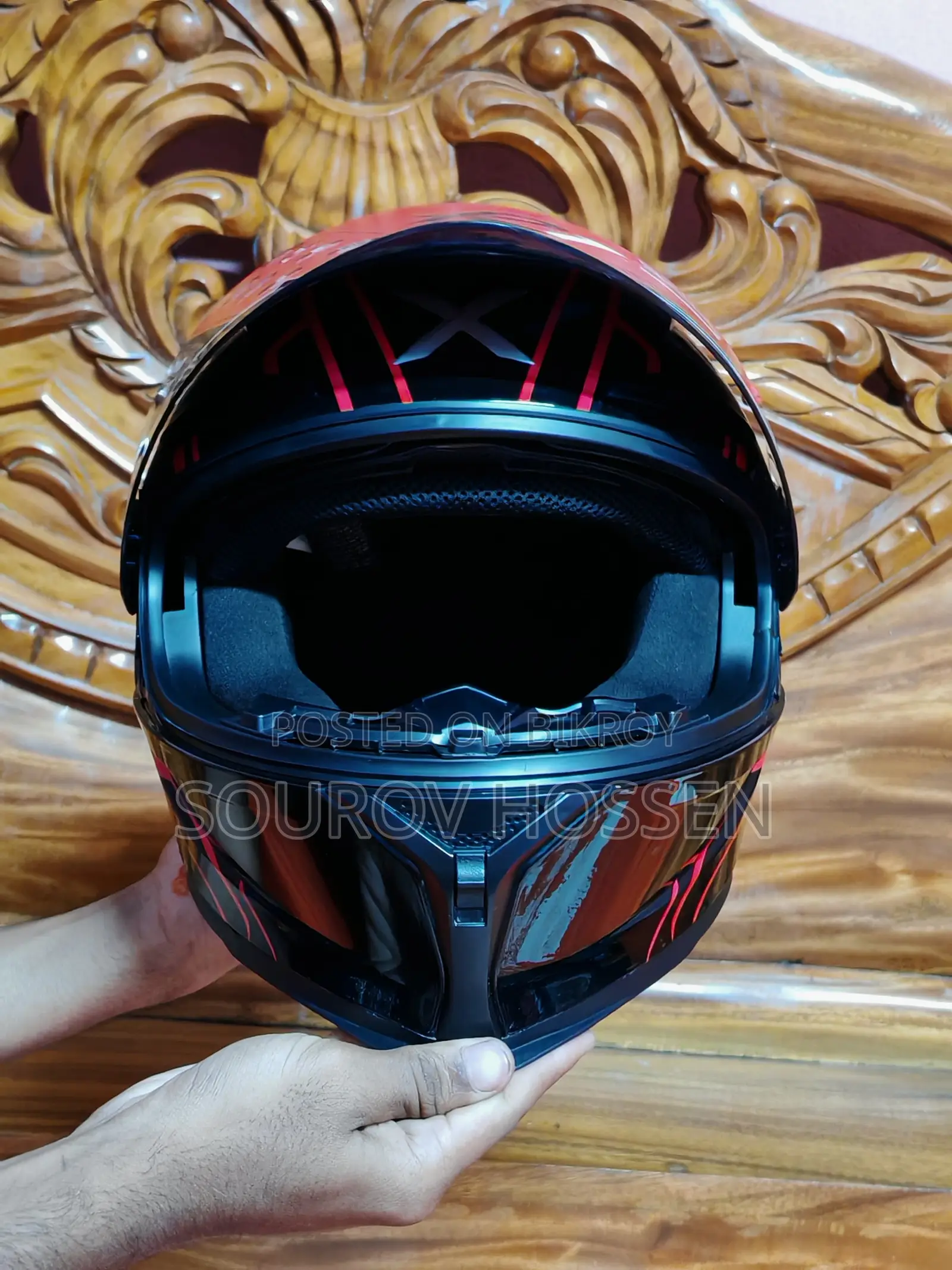X Helmet R1sv – Jet Black (Clear Black Visor Included)