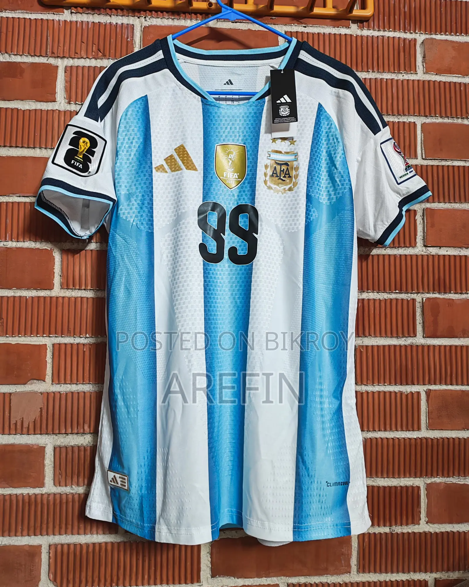 Argentina Home Kit Player Edition Jersey for Sale