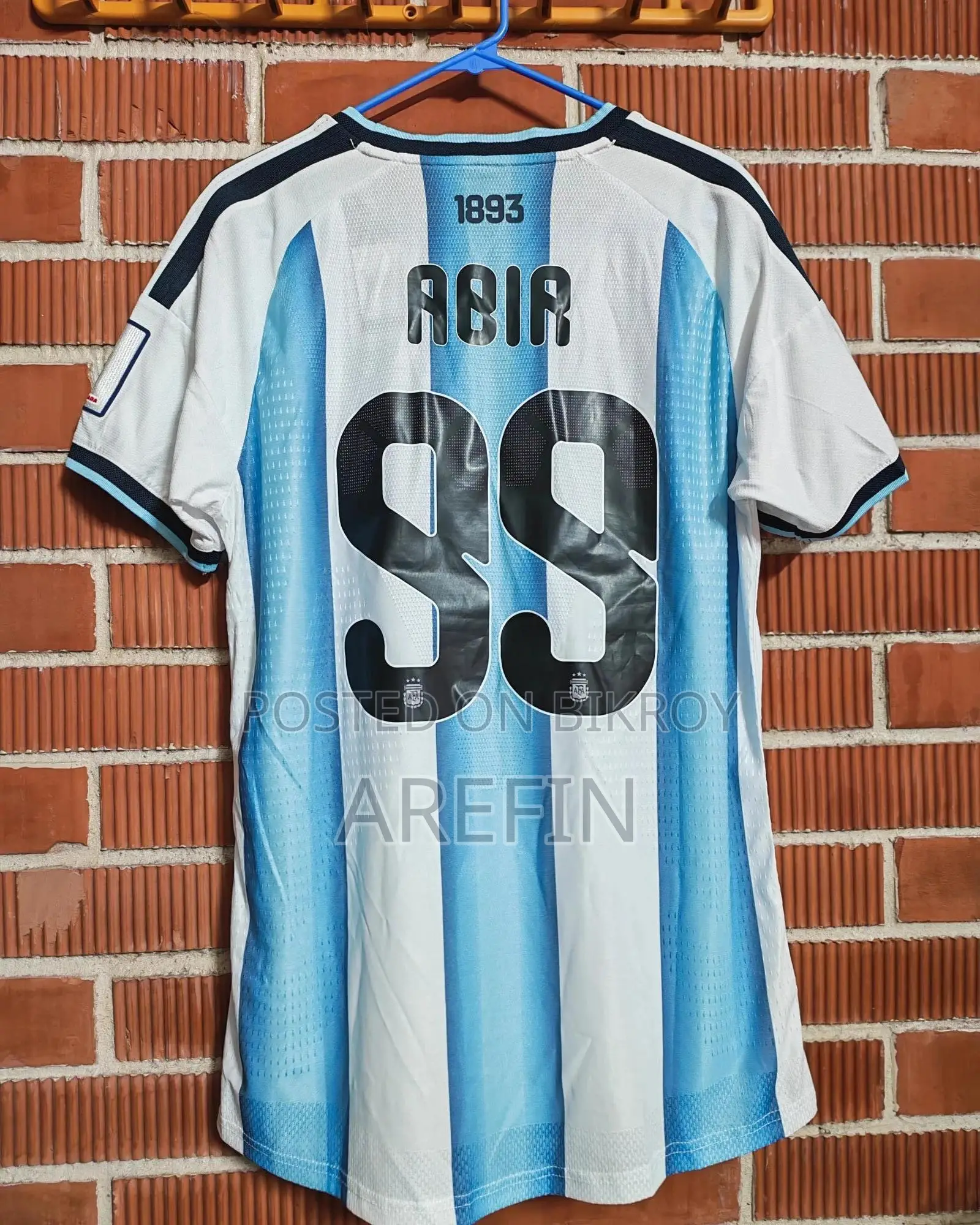 Argentina Home Kit Player Edition Jersey for Sale