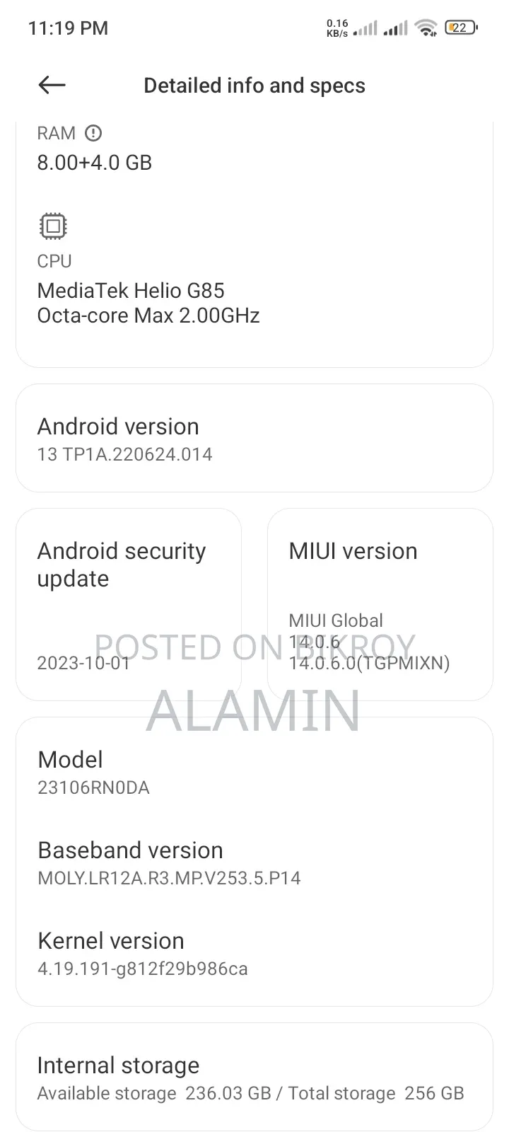 Xiaomi Redmi 13C 256 GB