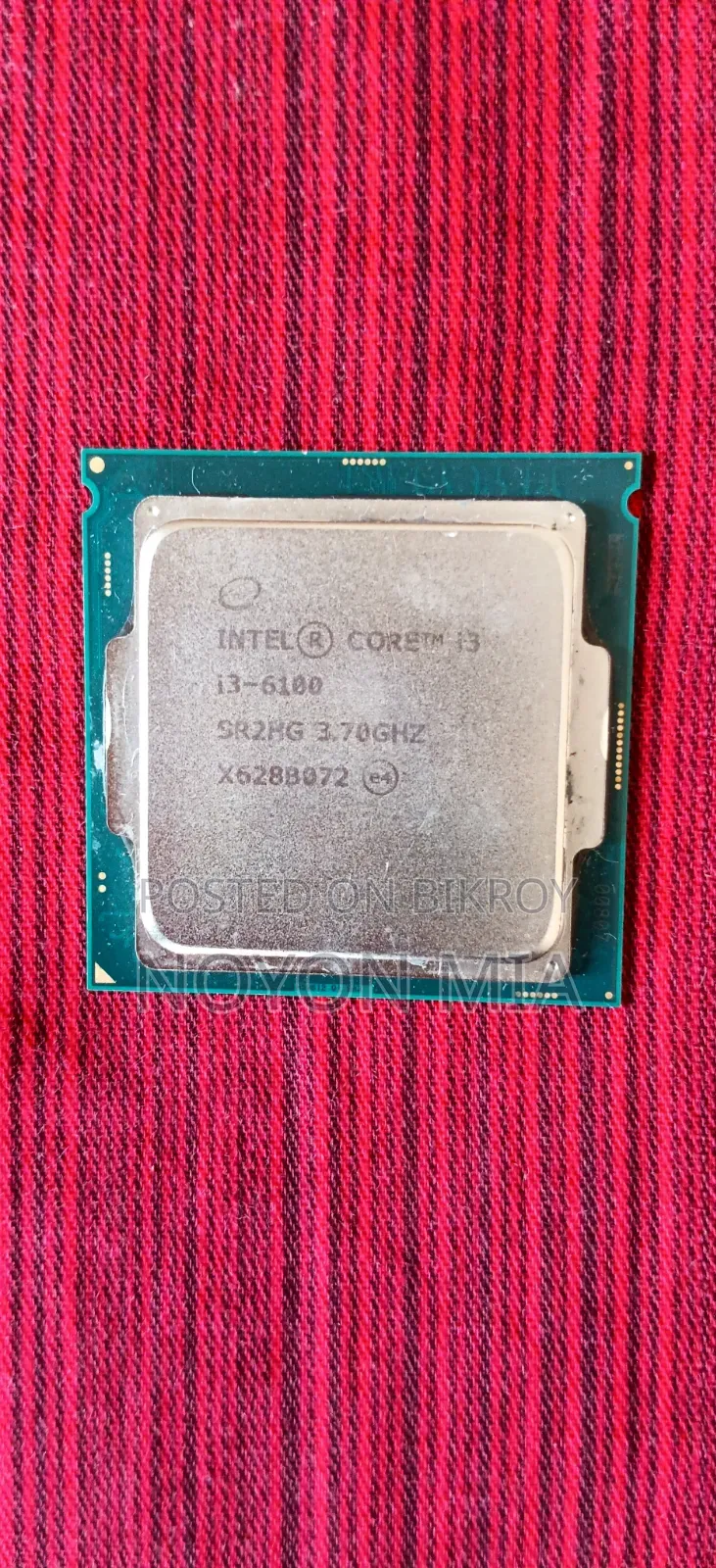 Intel Core I3-6100 6th Gen Processor (3.70 Ghz) - Used