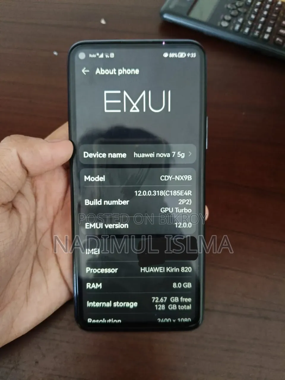Huawei Nova 7 5G 256 GB Silver