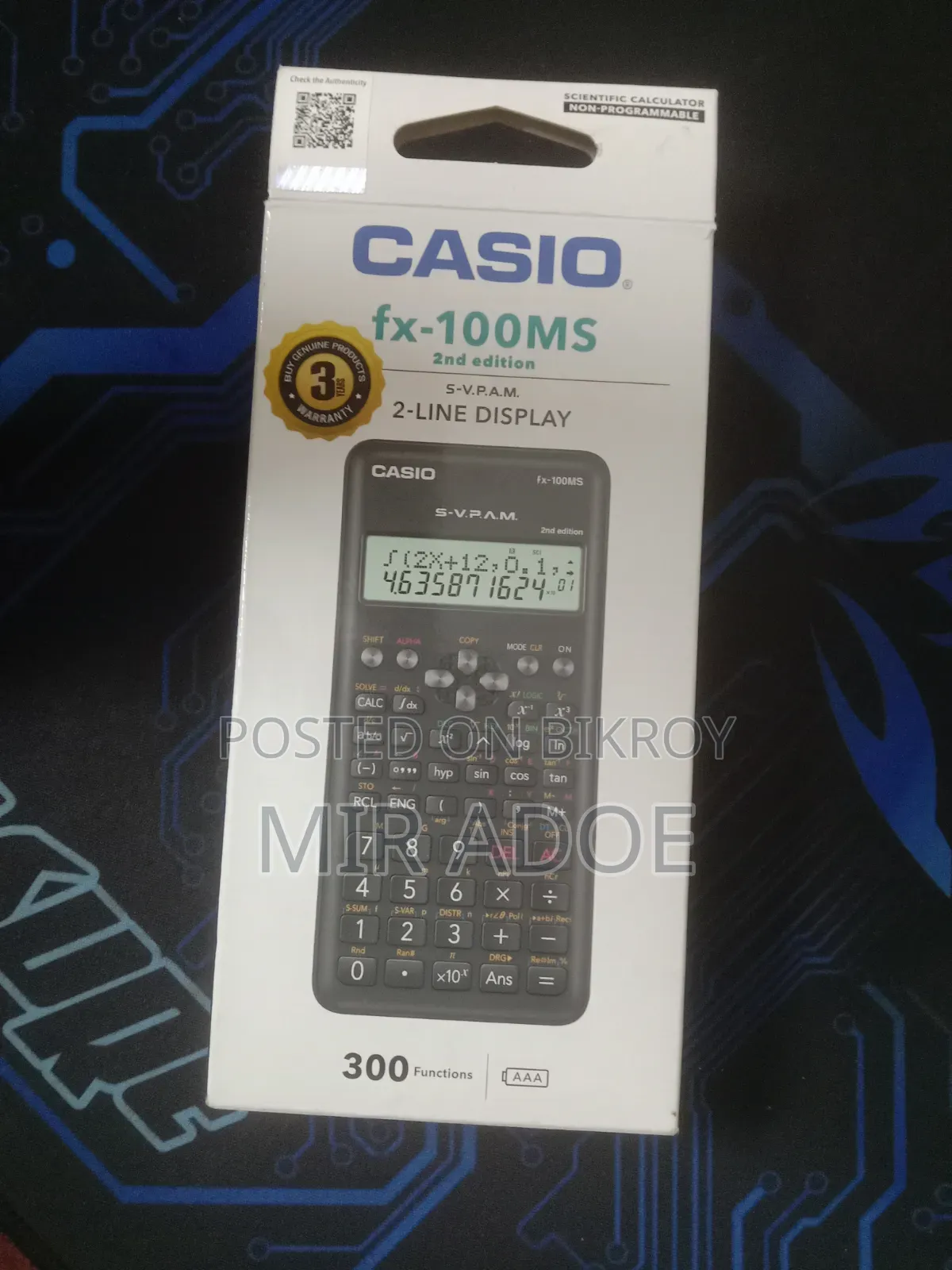 Casio Fx-100ms 2nd Edition.