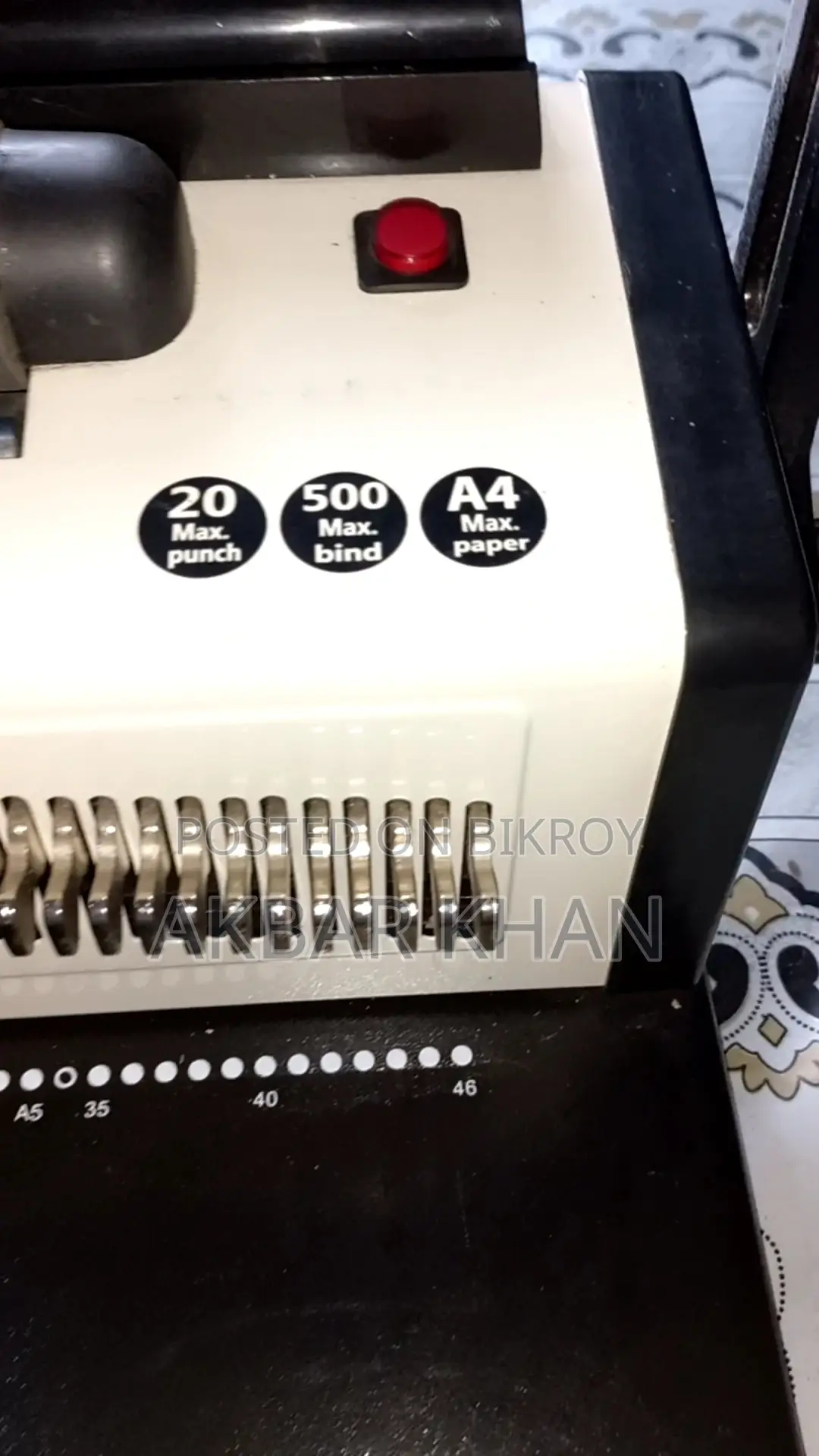 Urgent Sale Complete Spiral Binding Machine Set + Free Accessories