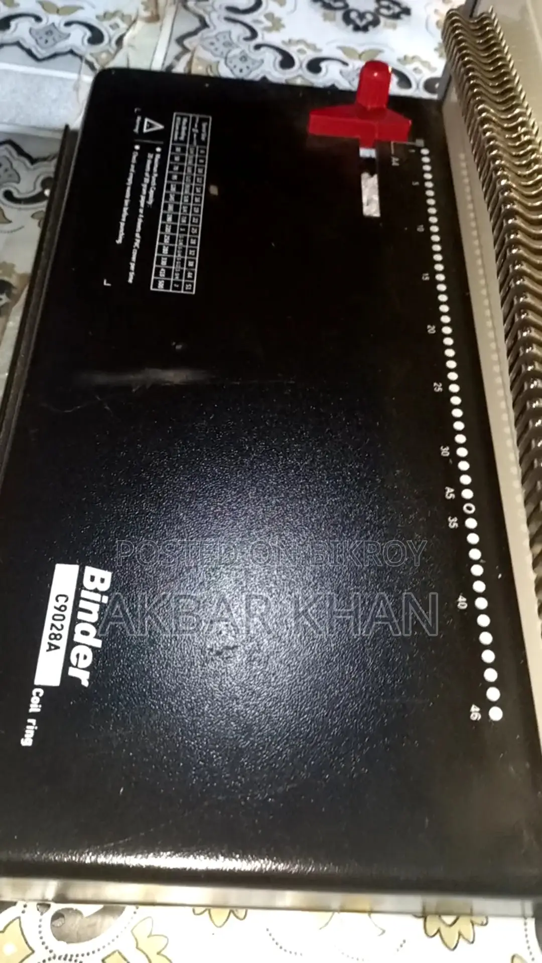 Urgent Sale Complete Spiral Binding Machine Set + Free Accessories
