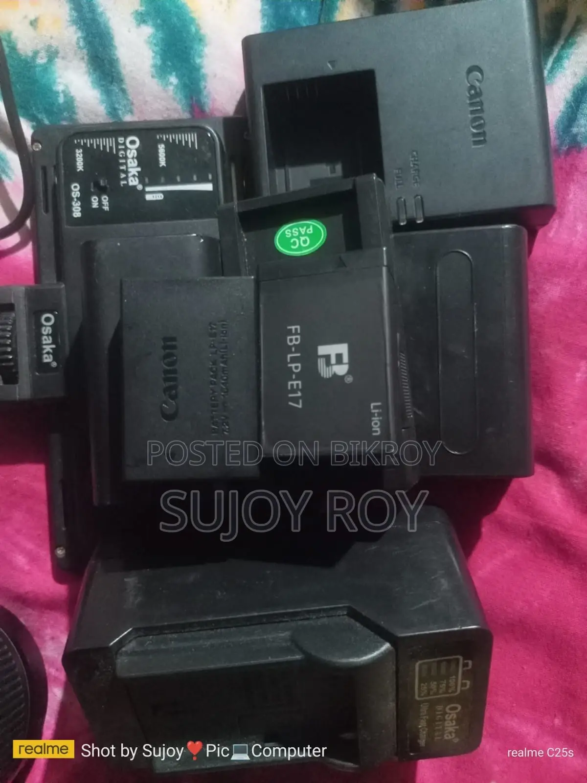 Canon 200d Ii With 50mm Prime Lens, 18-55 Kit Lens, Bag, Led Ligh