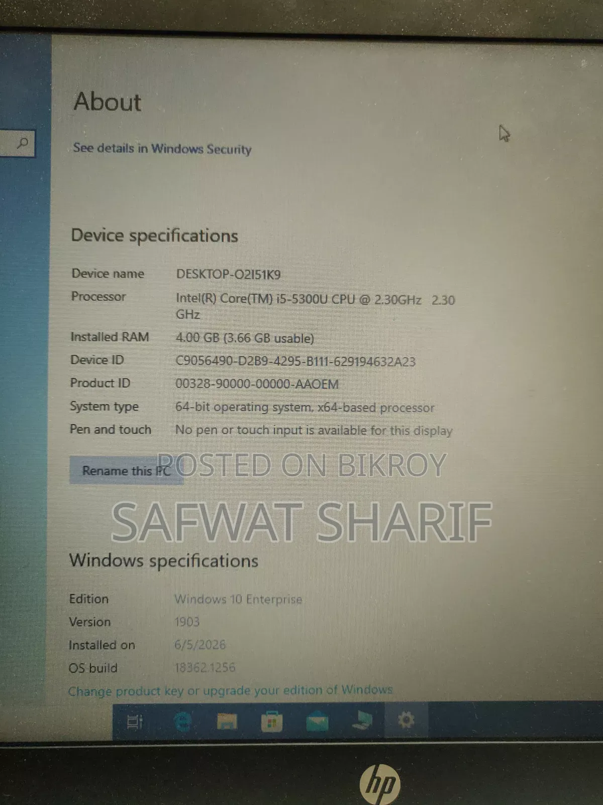 Laptop HP EliteBook 840 G2 4GB Intel Core I5 SSD 256GB