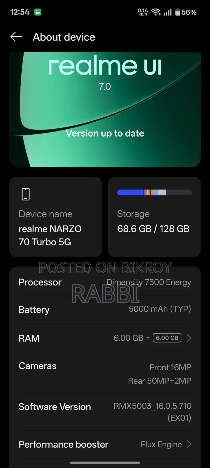 Realme Note 70T 128 GB Yellow