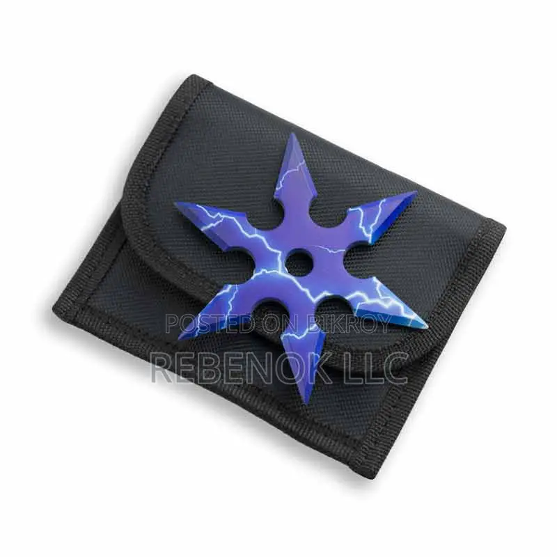 Blue Ninja Stars With Cool Box, Sharp 5 PCS