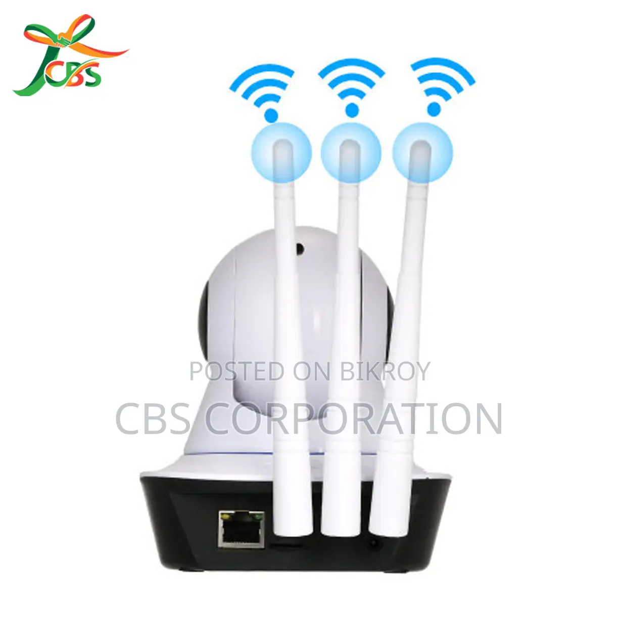 CBS 2MP Full HD 360° V380 3-Antenna WiFi + LAN Smart IP Doll Camera