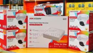 Hikvision 4 Camera Full Package 2 Way Audio Color Camera 2mega