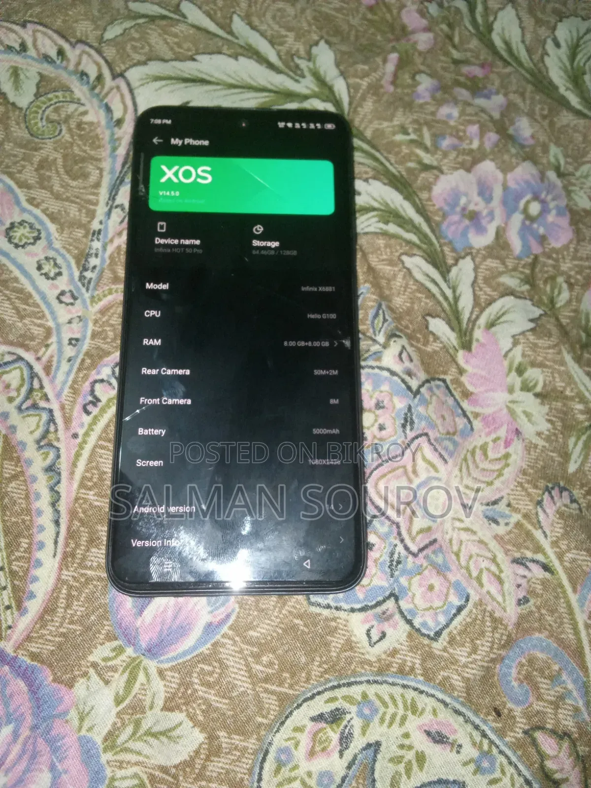 Infinix Hot 50 Pro 256 GB Black