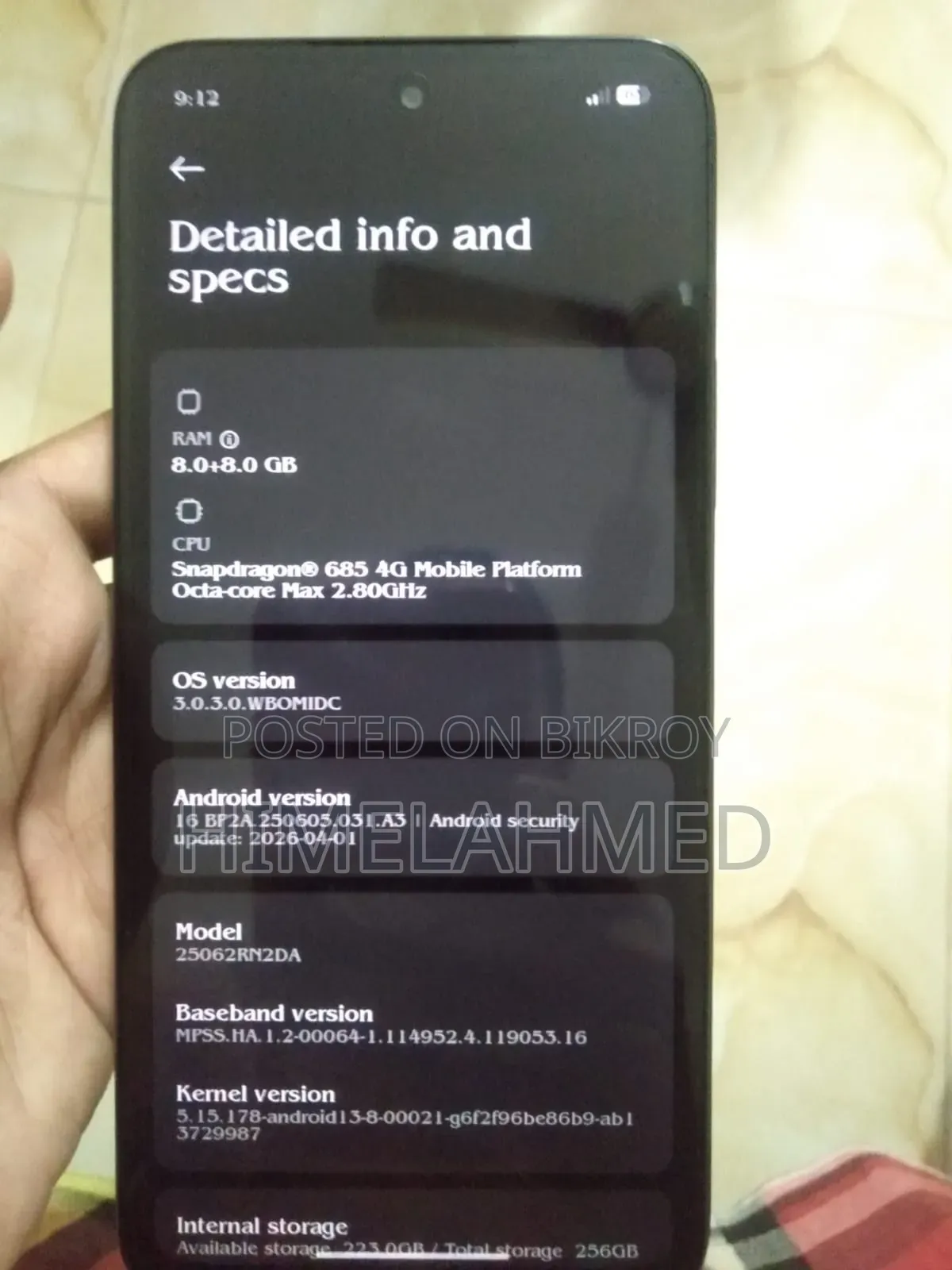 New Xiaomi Redmi 15 256 GB Black