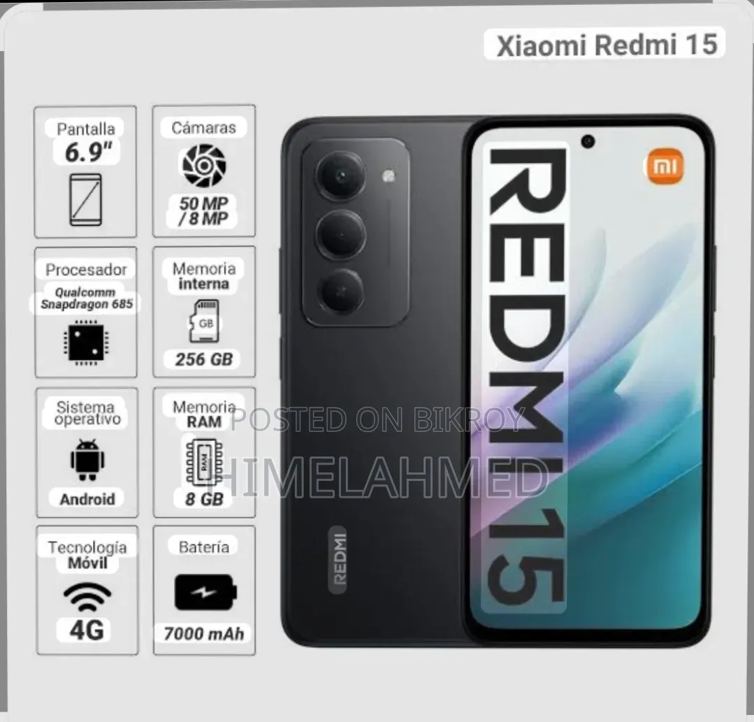 New Xiaomi Redmi 15 256 GB Black