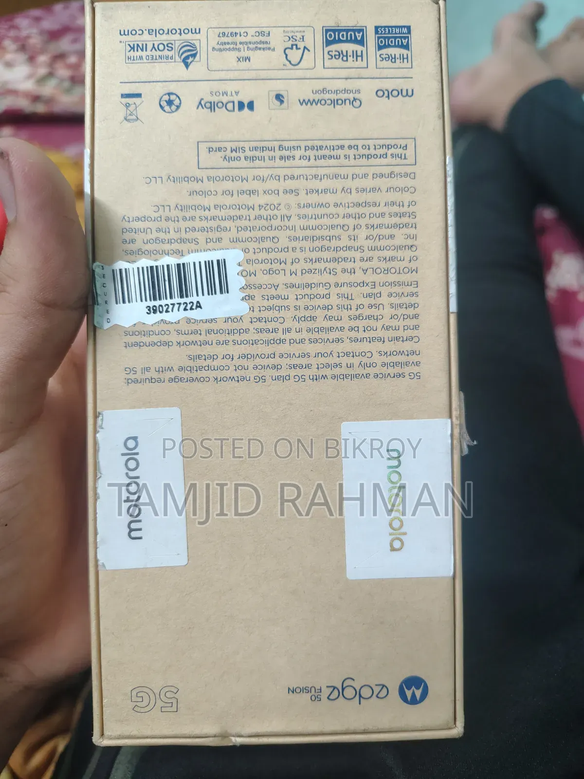 Motorola Edge 50 Fusion 256 GB Blue