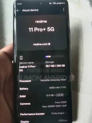 Realme 11 Pro+ 256 GB Black