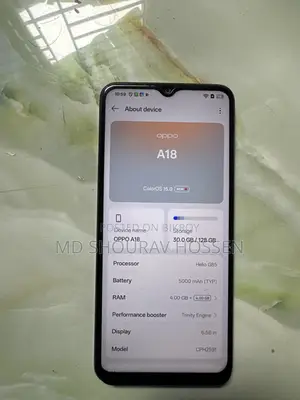 অপো এ১৮ ১২৮ জিবি কালো