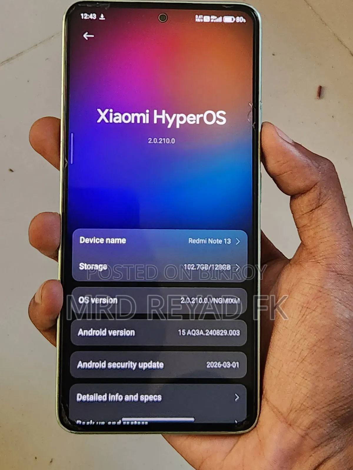 Xiaomi Redmi Note 13 128 GB Green