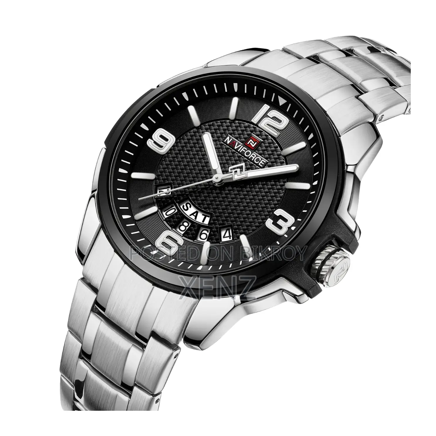 Naviforce Nf9215 Silver Watch for Men