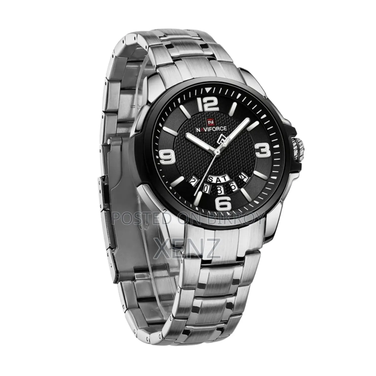 Naviforce Nf9215 Silver Watch for Men