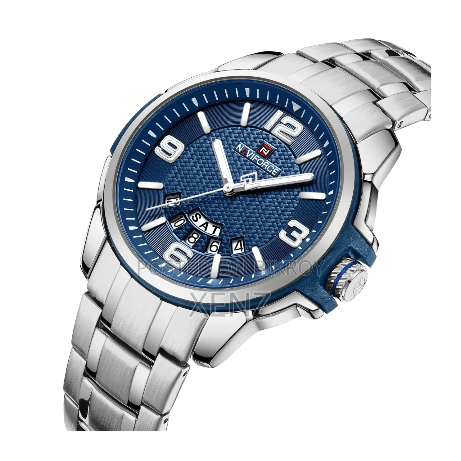 Naviforce Nf9215 Silver Watch for Men