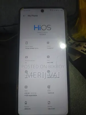 টেকনো স্পার্ক ১০ প্রো ১২৮ জিবি ব্ল্যাক