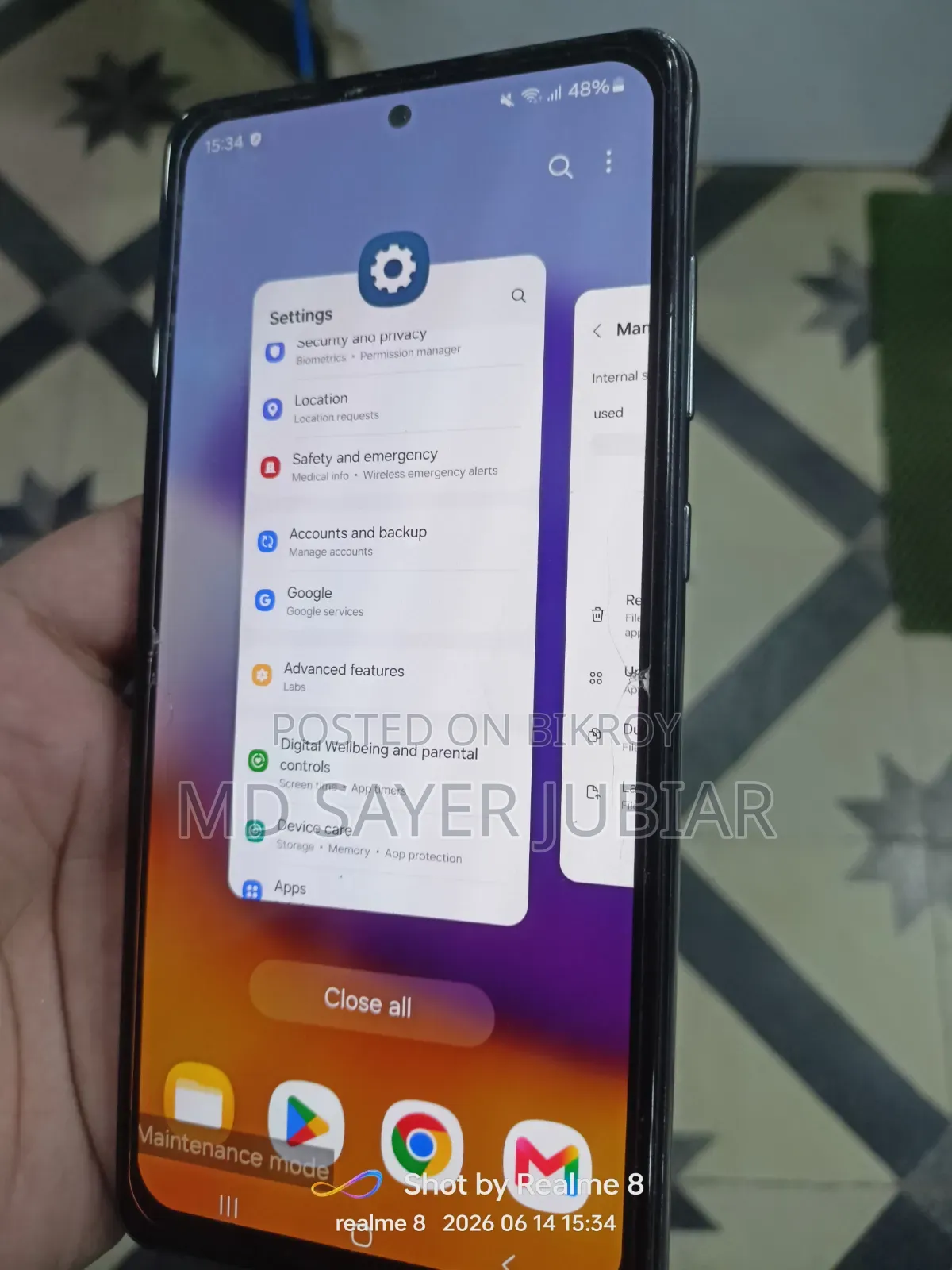 Samsung Galaxy A72 256 GB Black