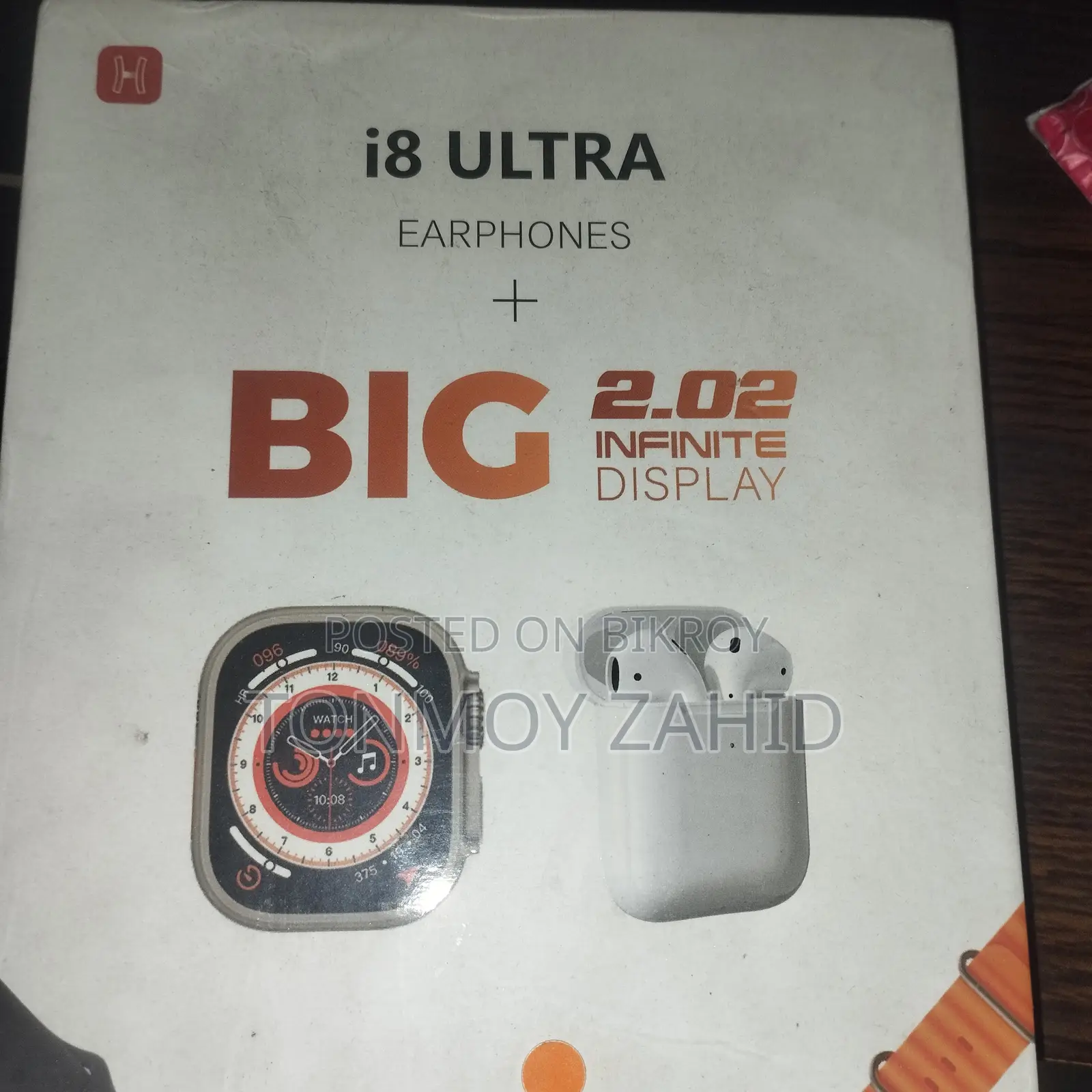 i8 Ultra Smart Watch Earbuds Set