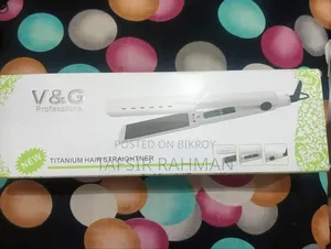 V G Professional Titanium Hair Straightener (Lightly Used)