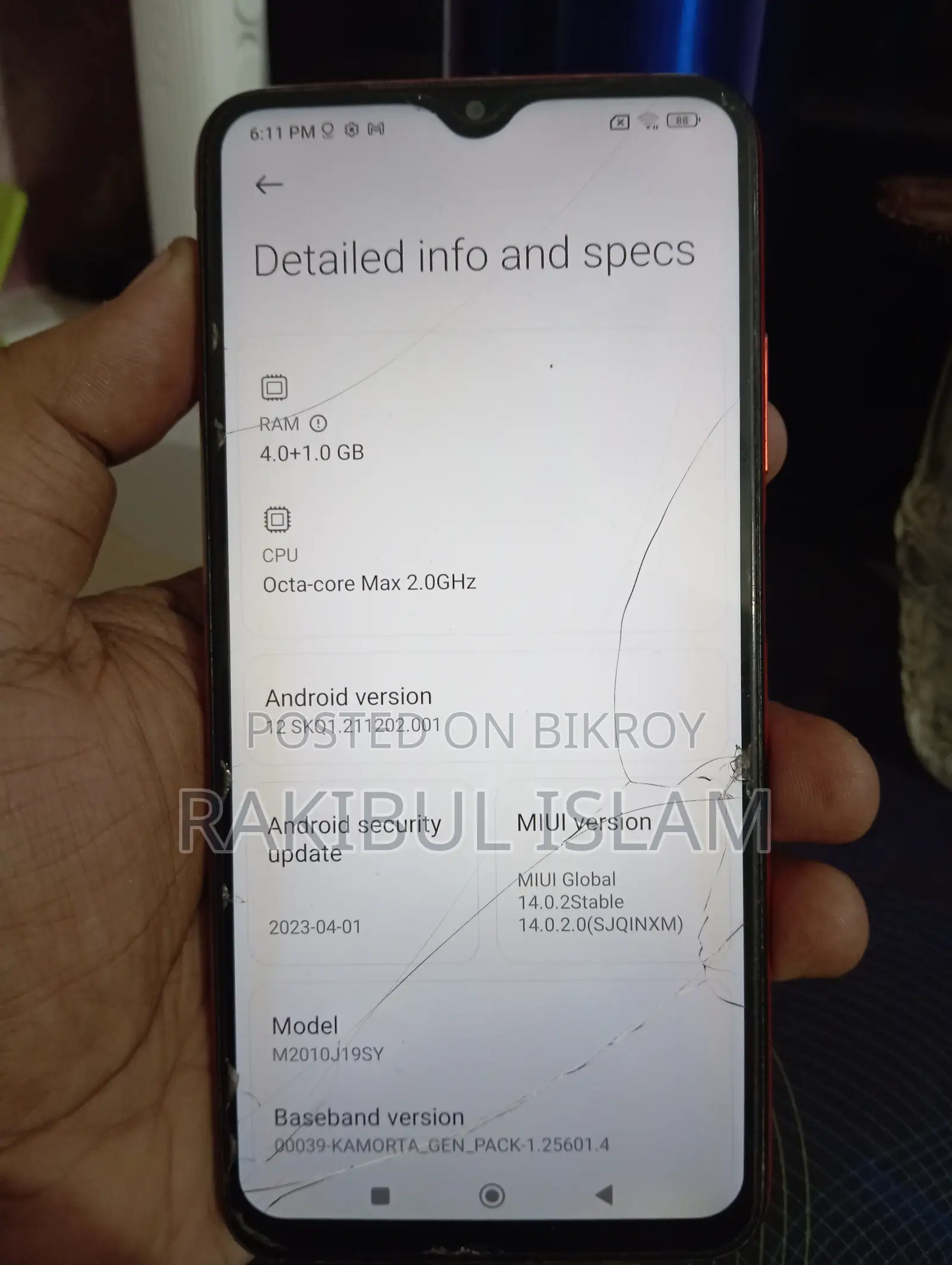 Xiaomi Redmi 9 Power 128 GB Red