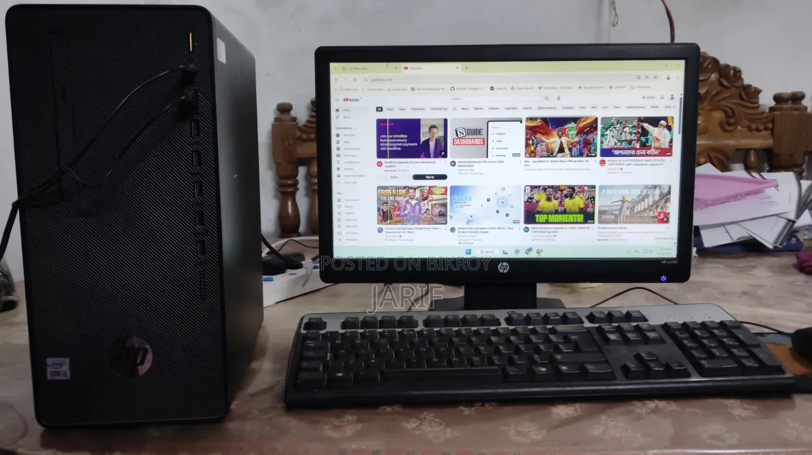Desktop Computer HP 8GB Intel Core I5 SSD 256GB