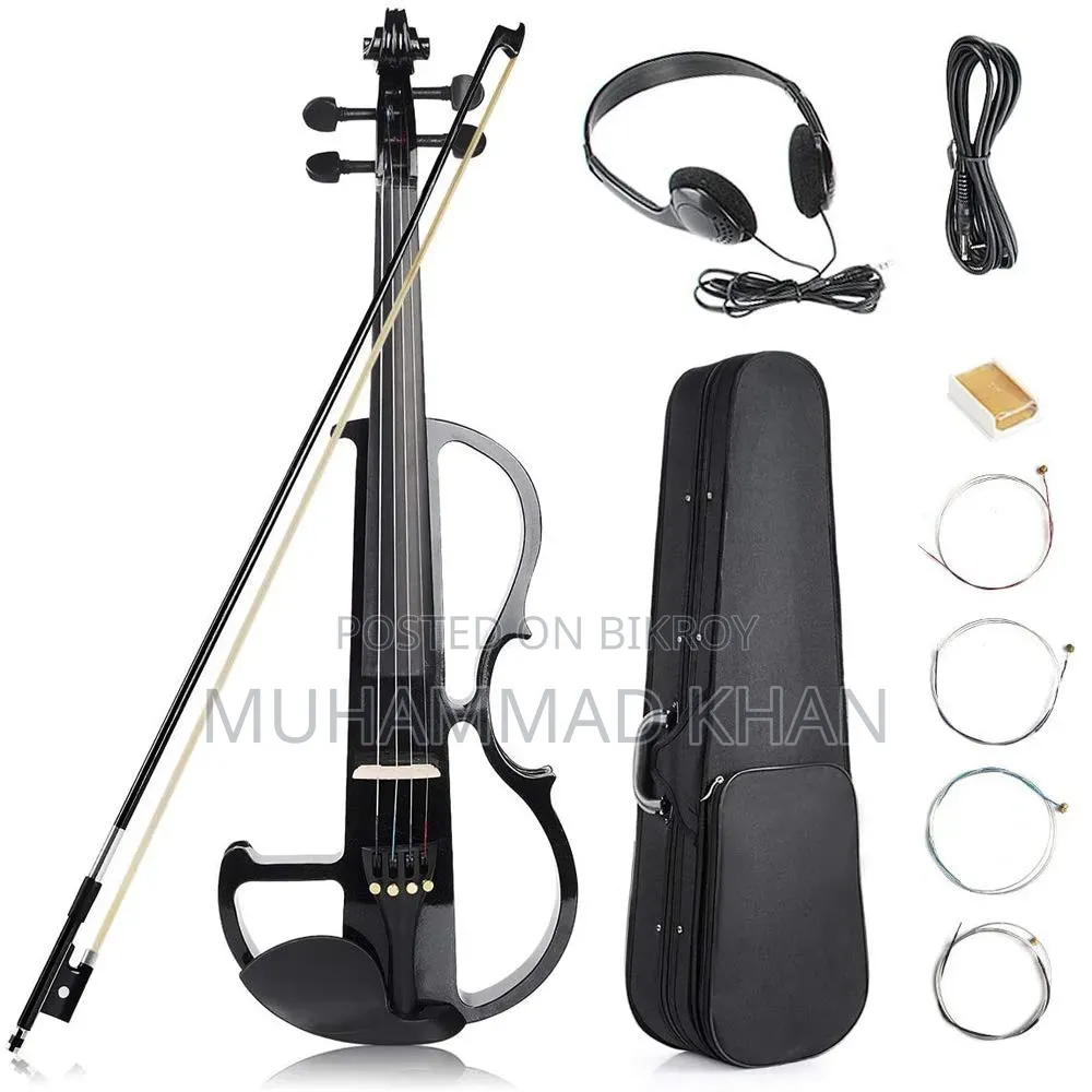 Tayste Electronic Violin for Sale. Colour: Black.
