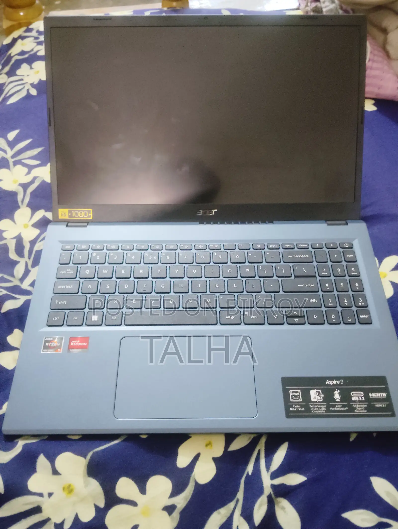 New Laptop Acer Aspire 3 8GB AMD Ryzen 5 SSD 512GB