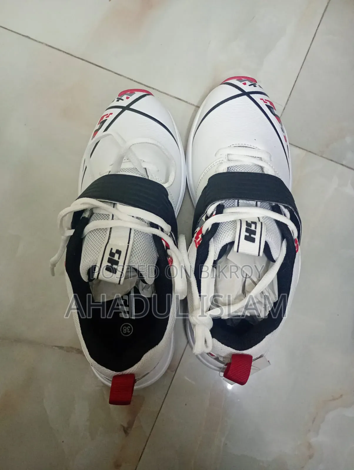 Selling new shoes because the child won't wear them