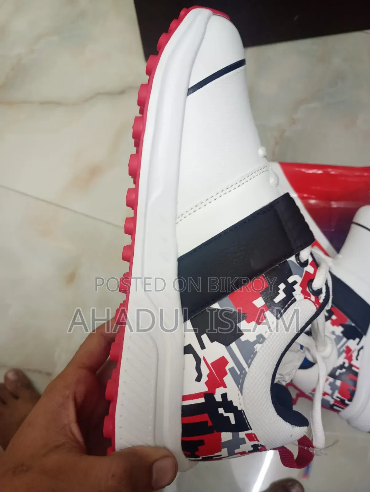 Selling new shoes because the child won't wear them