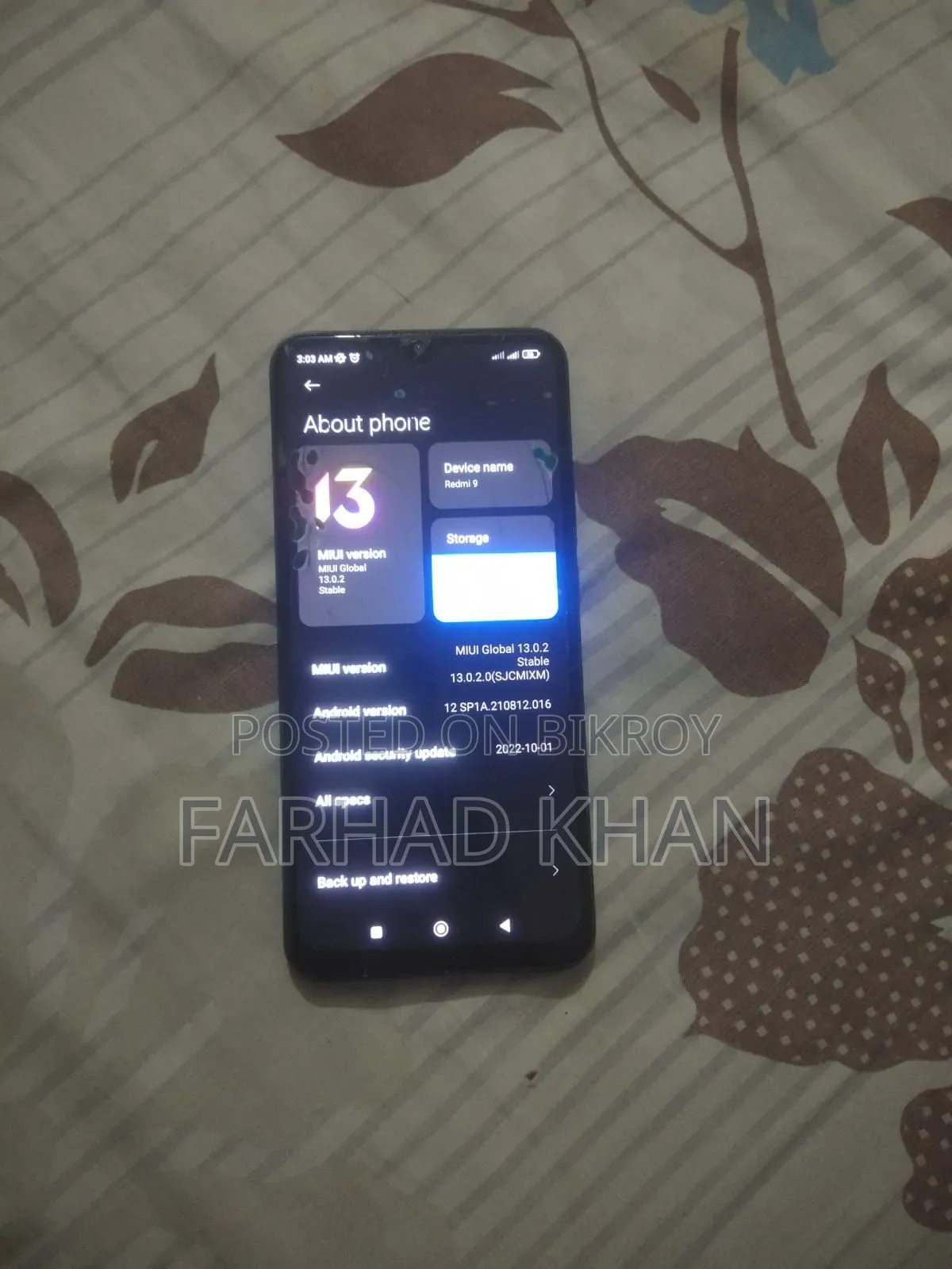 Xiaomi Redmi 9 64 GB Black