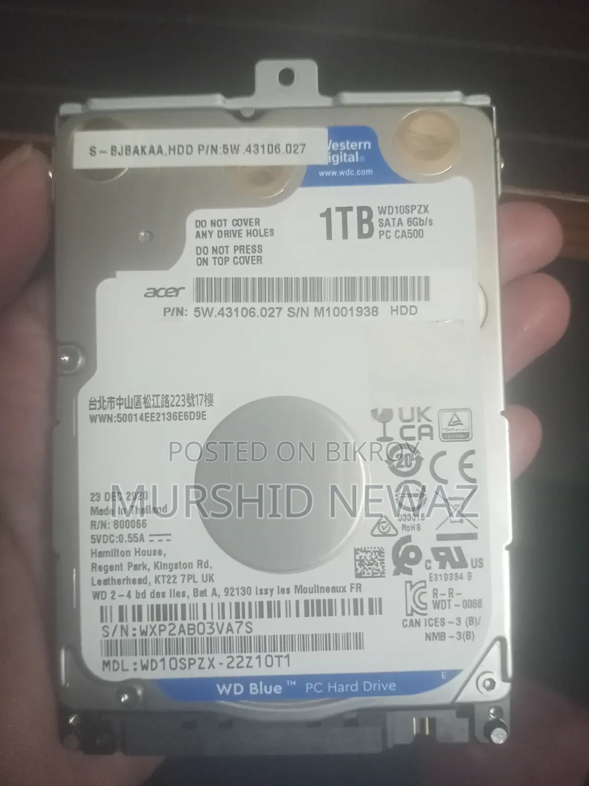 Acer 1TB HDD