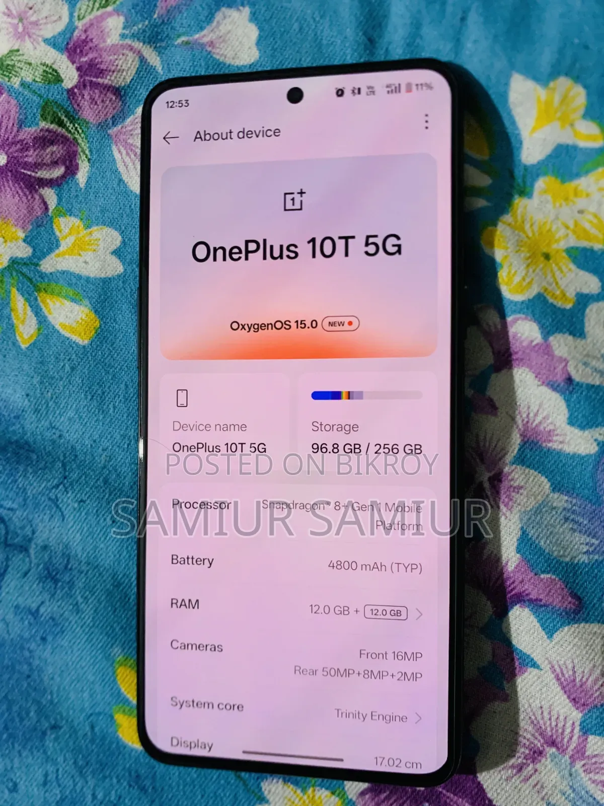 OnePlus 10T 256 GB Blue