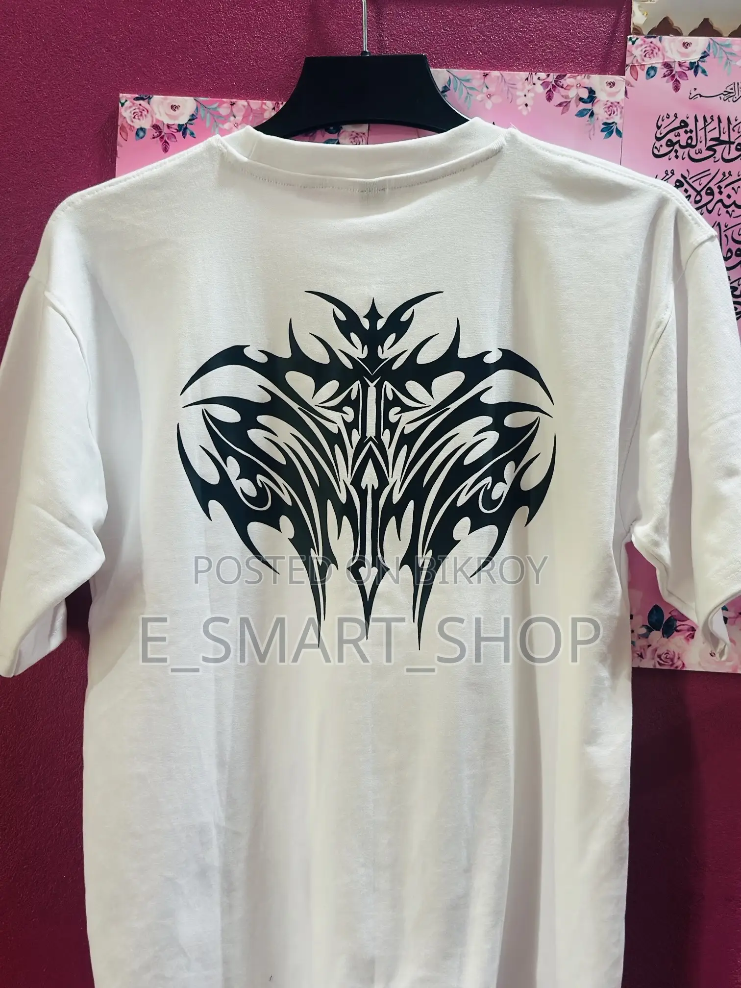 White Tribal Gothic T-Shirt