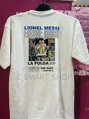 Lionel Messi 'la Pulga' White T-shirt