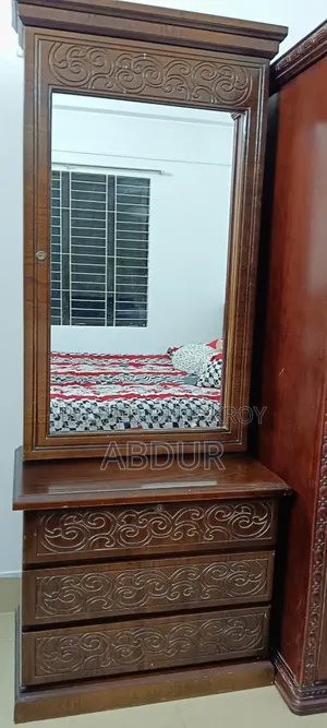 Luxury Wooden Dressing Table { Free Surprise Gift Included}