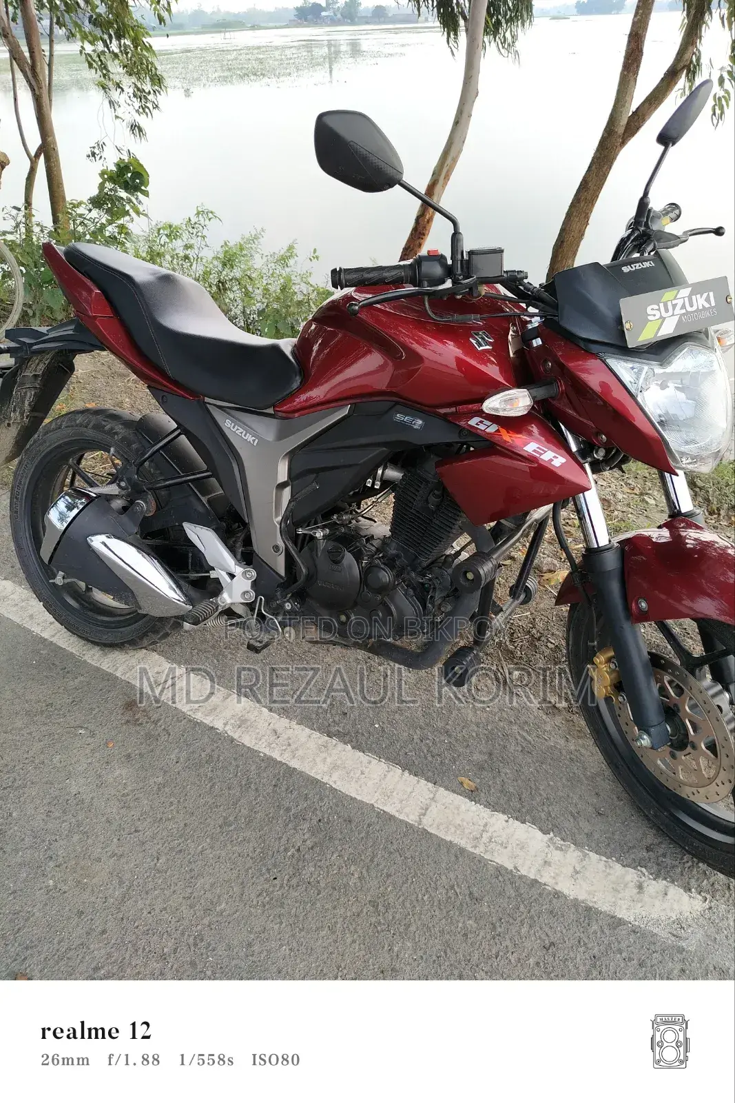 Suzuki Gixxer Monotone 2023 Red