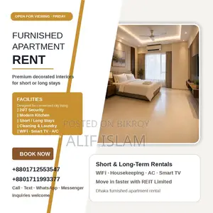 Furnished 2-Bedroom Block of Flats in Baridhara for Rent