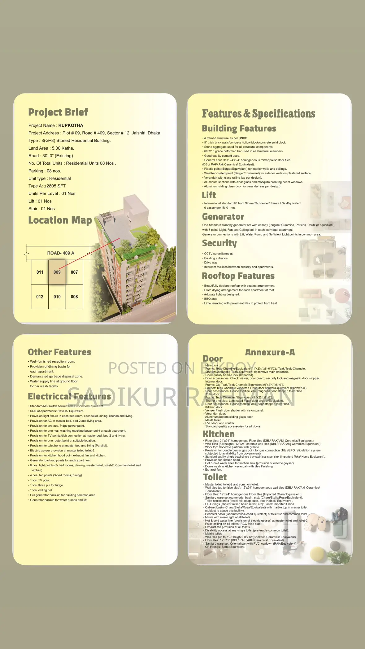 4-Bedroom Apartment in Project Rupkotha, Jalshiri Abason for Sale