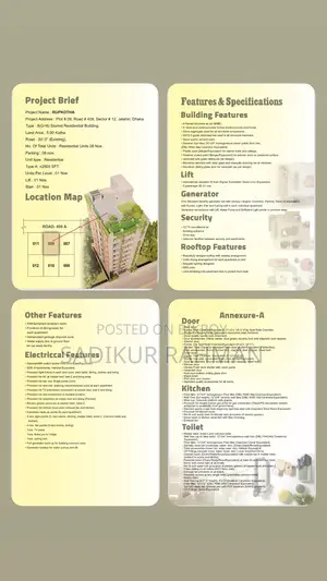 4-Bedroom Apartment in Project Rupkotha, Jalshiri Abason for Sale