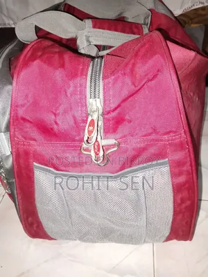 Qiway Red Grey Travel Bag