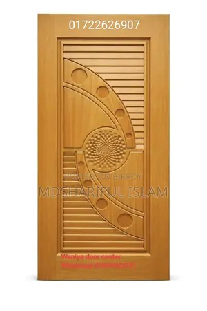 Mahogany wood door